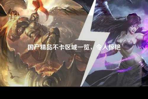 国产精品不卡区域一览，令人惊艳