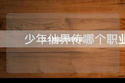 久久精品无码专区