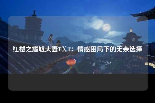 红楼之尴尬夫妻TⅩT：情感困局下的无奈选择